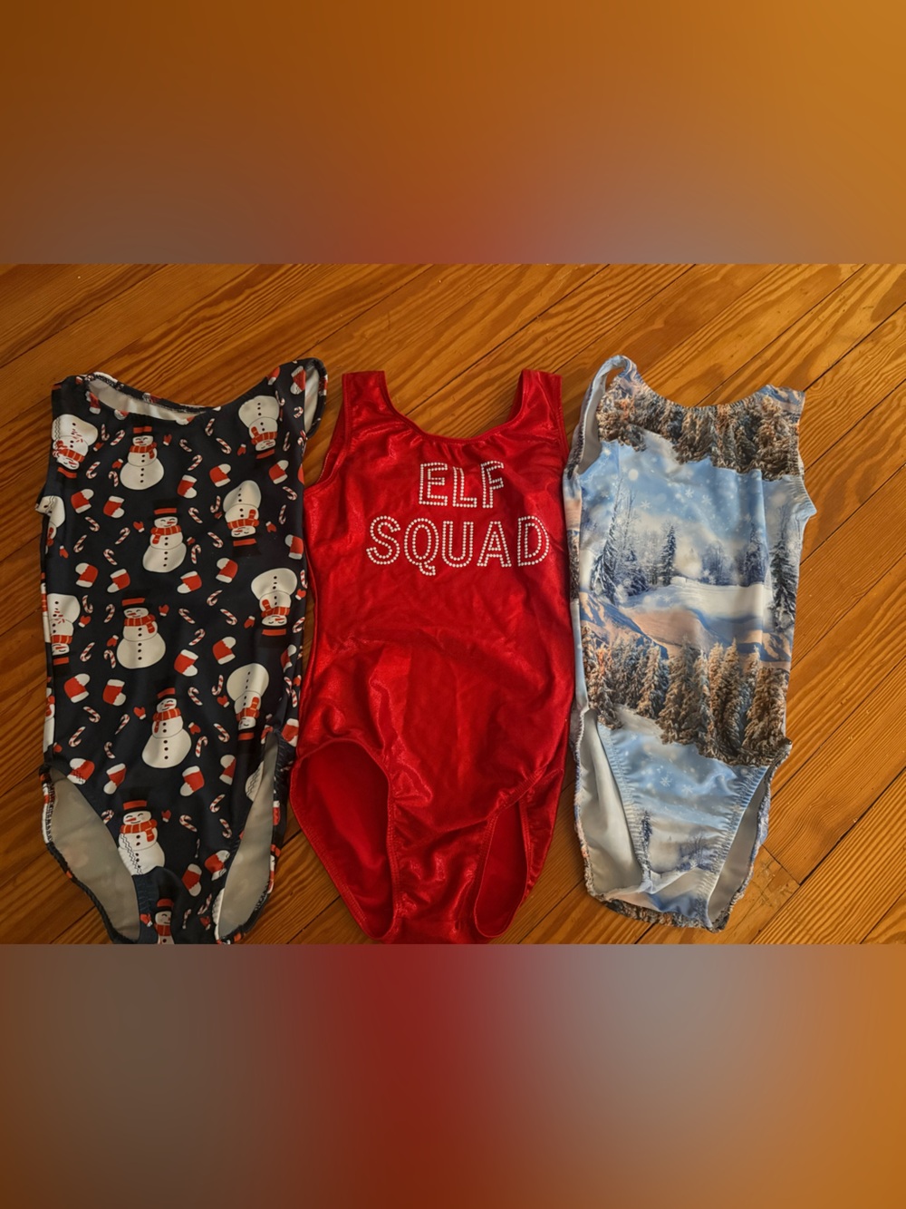 3 CL holiday leotards in awesome condition